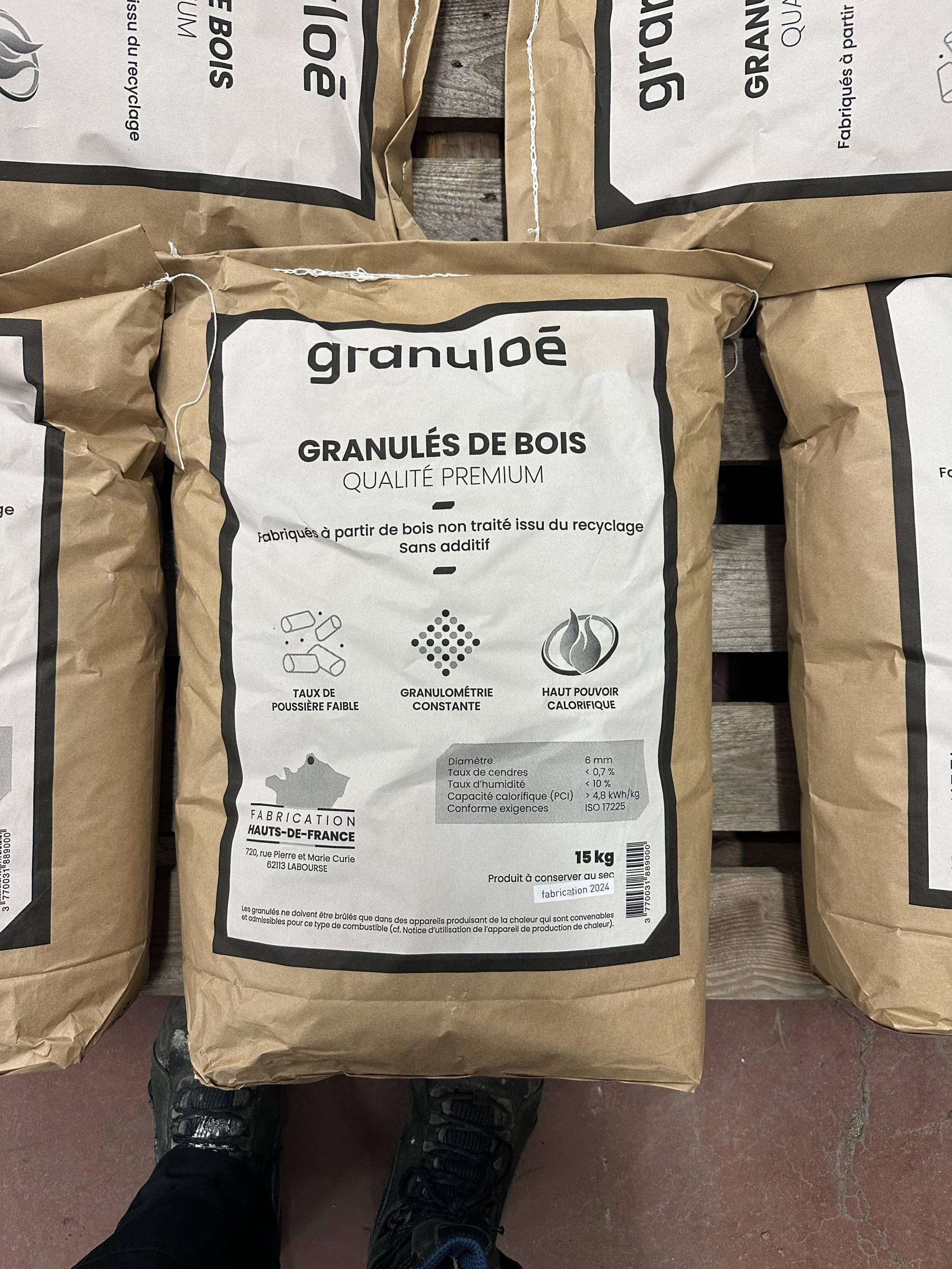 Pellets  sacs en vrac de 15 Kilos 